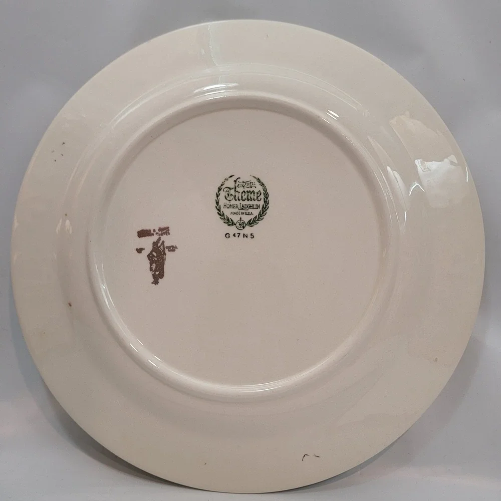 Homer Laughlin Christ Church Philadelphia Plate Eggshell Theme Vintage 1947 10